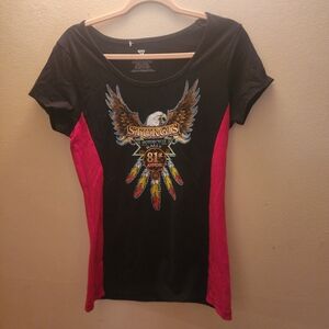 Black and Pink Graphic Tee